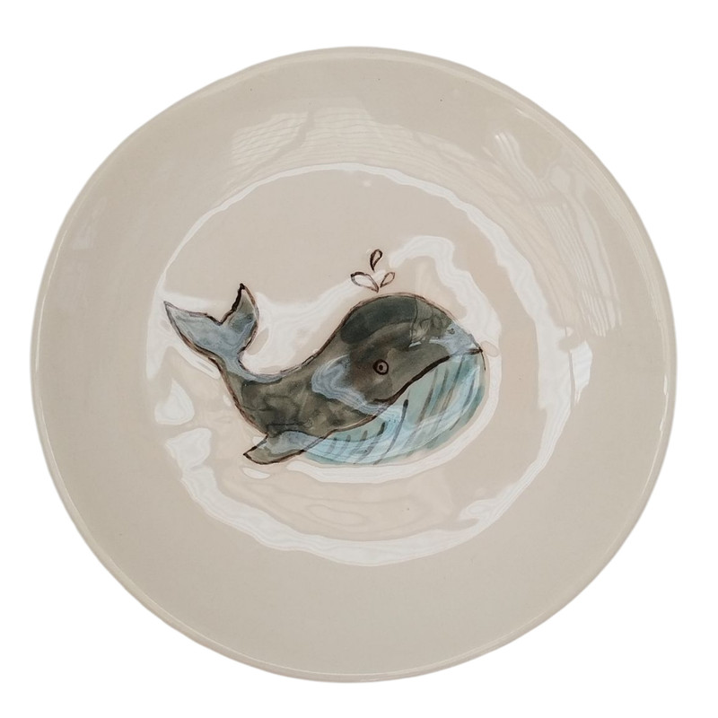 بشقاب سرامیکی طرح نهنگ