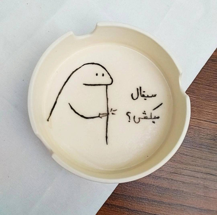 زیر سیگاری فانتزی _ فطرس سرامیک