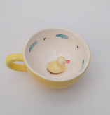 ماگ سوپرایزی عروسکی طرح اردک _ فطرس سرامیک