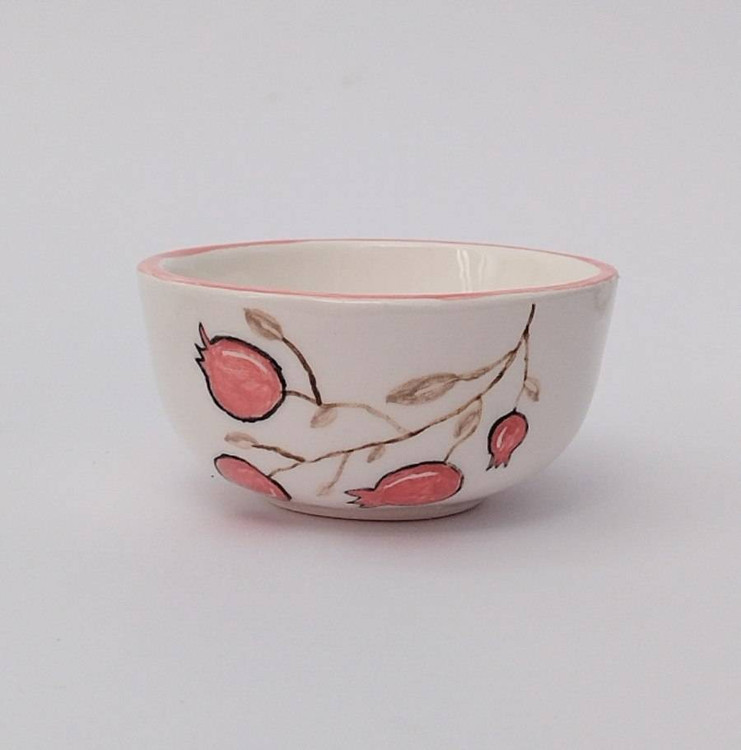 پیاله سرامیکی طرح انار _ فطرس سرامیک