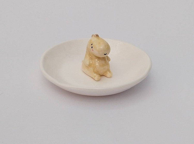 زیر سیگاری سرامیکی دایناسوری _ فطرس سرامیک