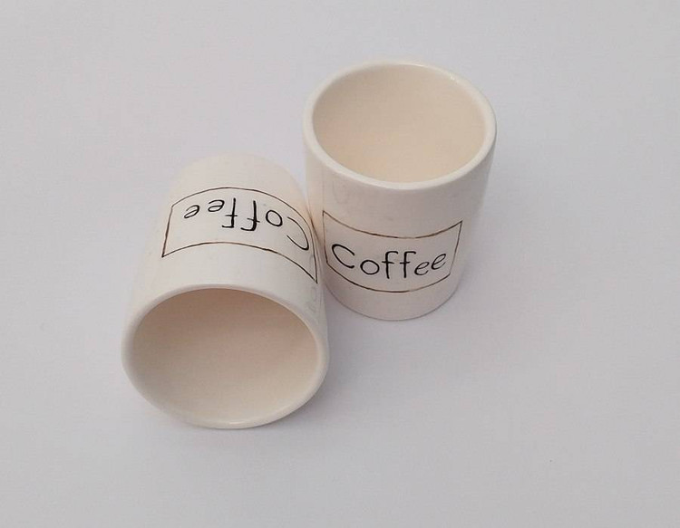 شات اسپرسو سرامیکی طرح coffee | فطرس سرامیک