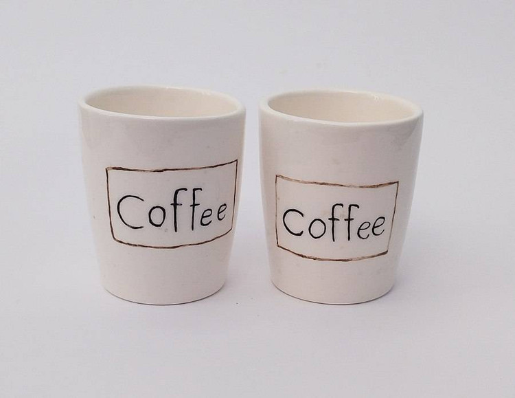شات اسپرسو سرامیکی طرح coffee | فطرس سرامیک
