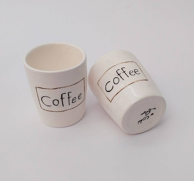 شات اسپرسو سرامیکی طرح coffee | فطرس سرامیک