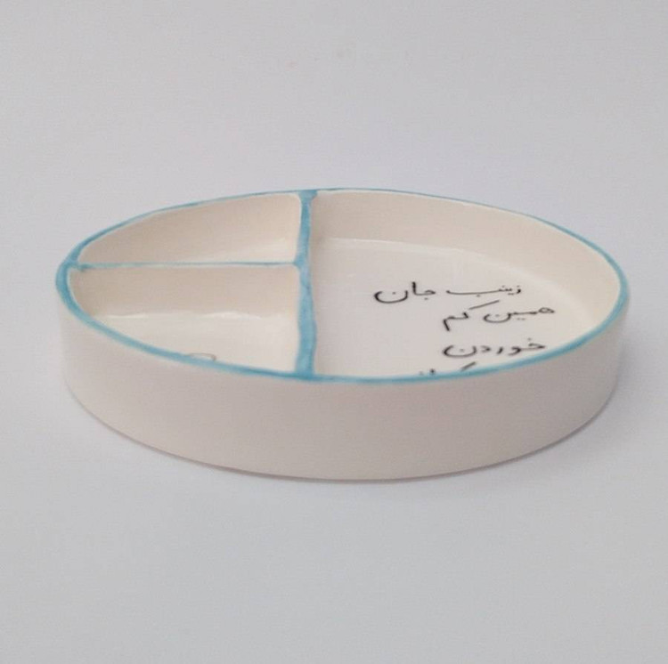 بشقاب رژیمی مدل فانتزی _ فطرس سرامیک