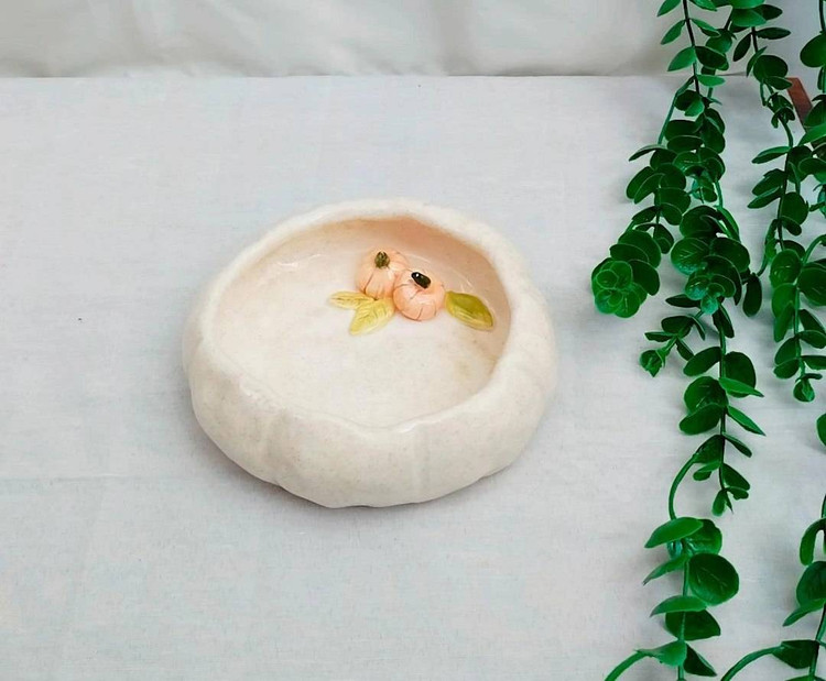 ظرف سرامیکی دست ساز دفرمه مدل کدو تنبل _فطرس سرامیک ظرف سرامیکی دست ساز دفرمه مدل کدو تنبل _فطرس سرامیک