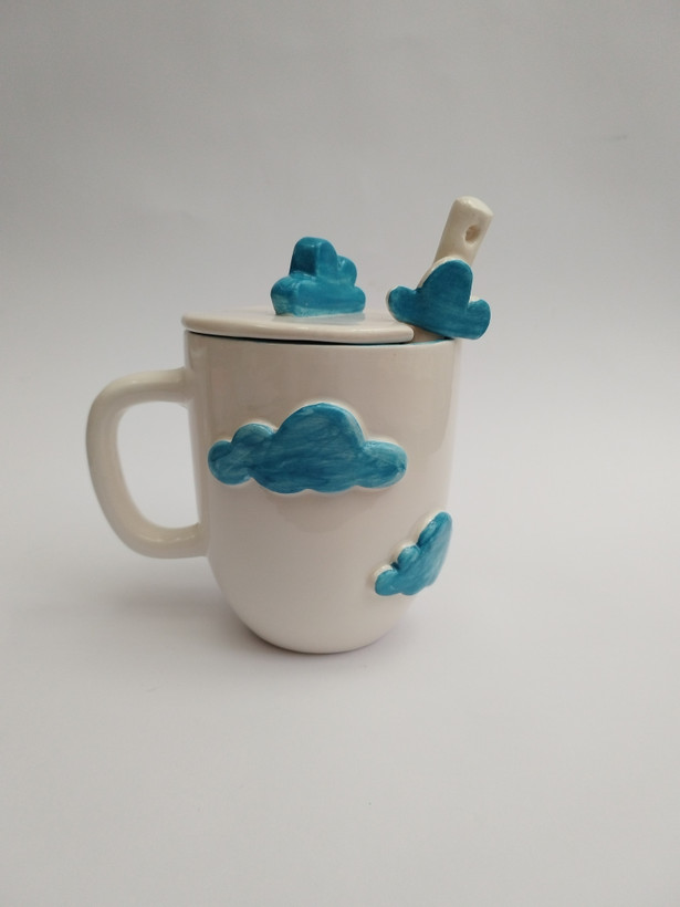 ست ماگ سرامیکی دست ساز ابری | فطرس سرامیک