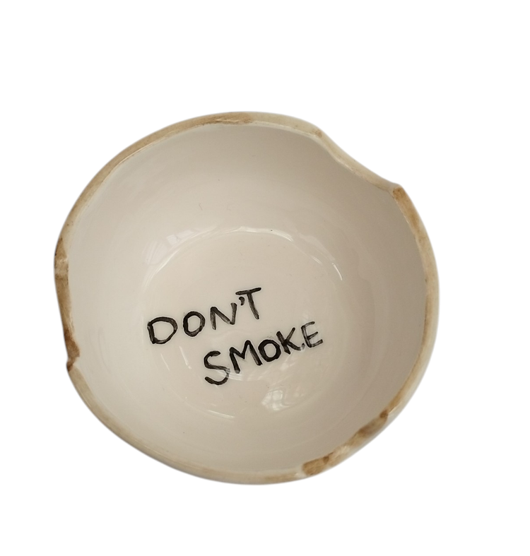 زیر سیگاری سرامیکی مدل Don't smoke | فطرس سرامیک
