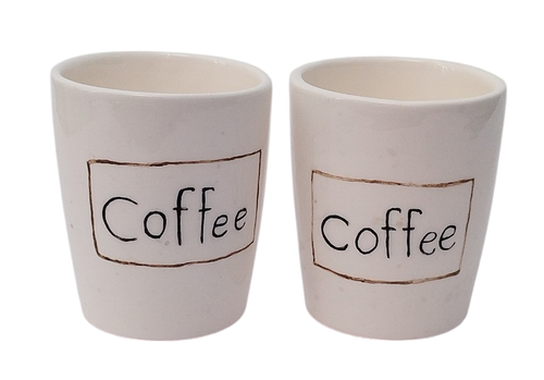 شات اسپرسو سرامیکی طرح coffee | فطرس سرامیک