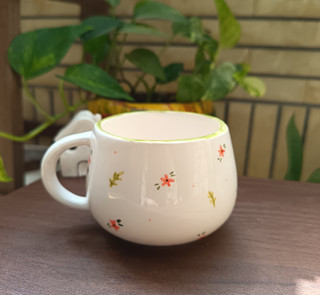 فنجان سرامیکی طرح گل گلی