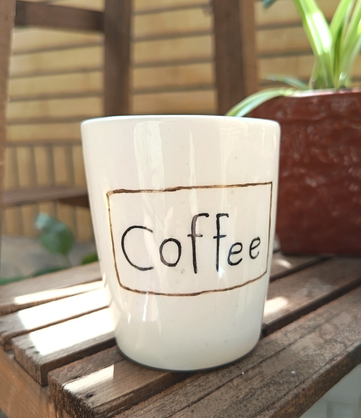 شات اسپرسو، فنجان قهوه سرامیکی طرح قهوه coffee