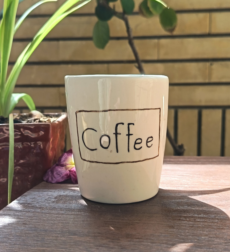 شات اسپرسو، فنجان قهوه سرامیکی طرح قهوه coffee
