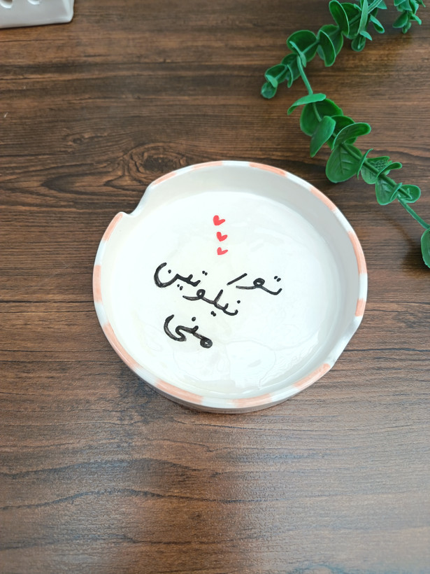 زیر سیگاری سرامیکی طرح فانتزی